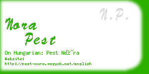 nora pest business card